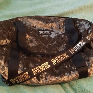 PINK Victorias Secret Crushed Velvet Duffle Bag